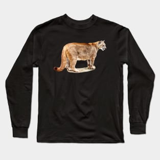 Cougar side view Long Sleeve T-Shirt